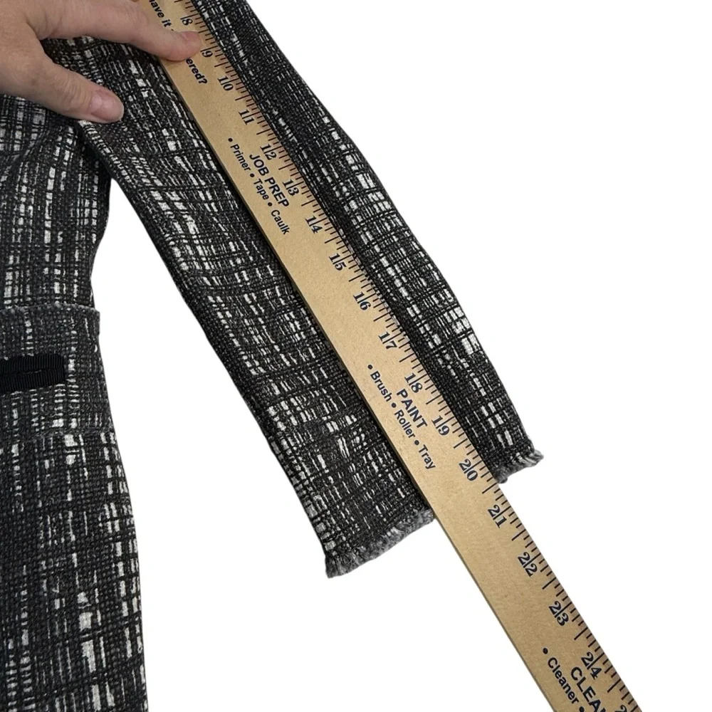 J.Crew Collection Tweed Contessa jeweled black and white Blazer‎ size 6 - Picture 8 of 15